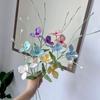 Новый ручной вязания Подсолнух Готовый Домашние принадлежности Вязаный Свадебный букет Многоцветный Искусственный цветок День матери