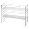 Shimomura Kihan Height-Adjustable Kitchen Rack, 60cm Wide, Made In Japan, 2 Shelves, with Back Net To Prevent Drops, for Condiments, Pots, Bottles, an