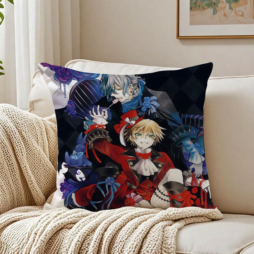 Anime PPandora Hearts Cushion Cover Pillowcase Antidustmite living Room Sofa Decor Cushion Room