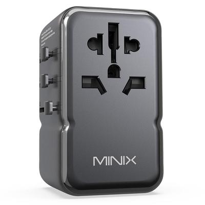 Универсальный дорожный адаптер MINIX TP85 85 Вт, 3 USB-C, 2 USB-A