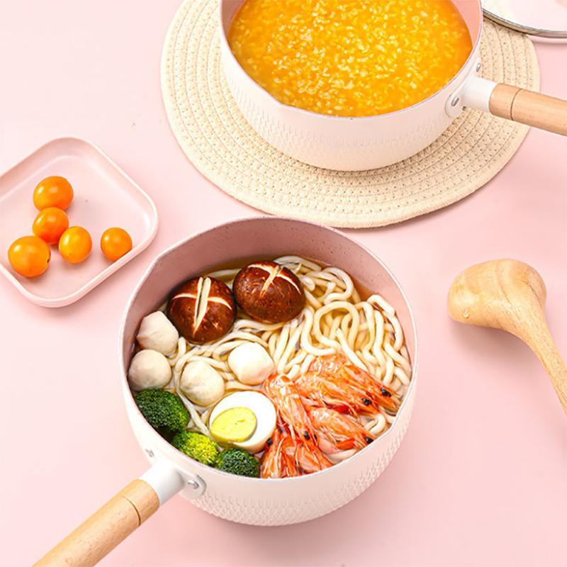 Japanese-style Snow Pan, Small Milk Pot Non-stick Pot Noodles Instant Noodle Pot Small Boiling Pot Small Soup Pot Household Gas Stove