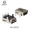 Мини USB Type B 5-контактный разъем мама, Г-образный, DIP-разъем, Dip