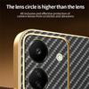 For Xiaomi Redmi 13C 4G/Poco C65 4G Phone Case Carbon Fiber Textured Electroplated TPU Back Cover