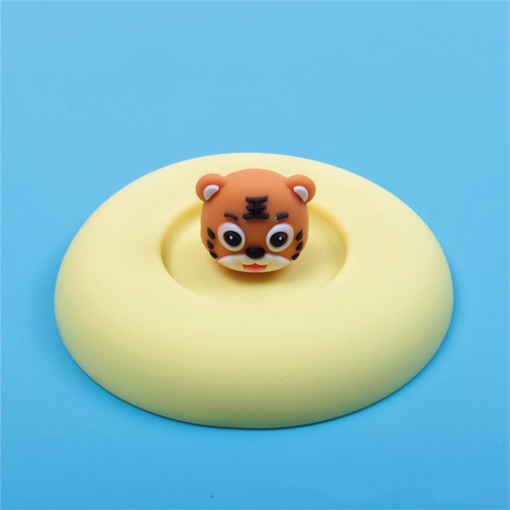 Крышка для чашки из нетоксичного силикона, круглая, универсальная, крышка для стакана для воды, пылезащитная, кофейная кружка, герметичная крышка с держателем для ложки, термостойкая крышка