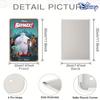 1 шт. Металлическая жестяная табличка Disney Baymax & Friends - 20,32x30,48 см, Красочное анимационное приключенческое искусство, Настенный декор, Прочный железный мотивационный