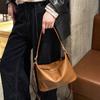 2025 First-layer Vegetable Tanned Cowhide Retro Underarm Classic Hobo Bag Spring and Summer Versatile Shoulder Messenger Bag Bag