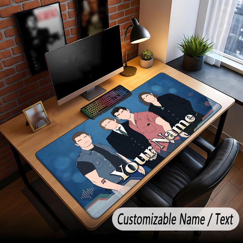 Custom Name Extended Mouse Pad,Arctic Monkeys Gaming Desk Mat For Home Office Desktop Decor