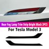 Передний бампер автомобиля, полоса для предотвращения столкновений, передний угловой защитный чехол, декоративные аксессуары для Tesla 2022 Model 3 Model