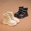 Девочки носки ботинки 2025 осень и зима новые ботинки детские носки ботинки дети одинарные ботинки девочки флисовые короткие ботинки ботинки Мартин