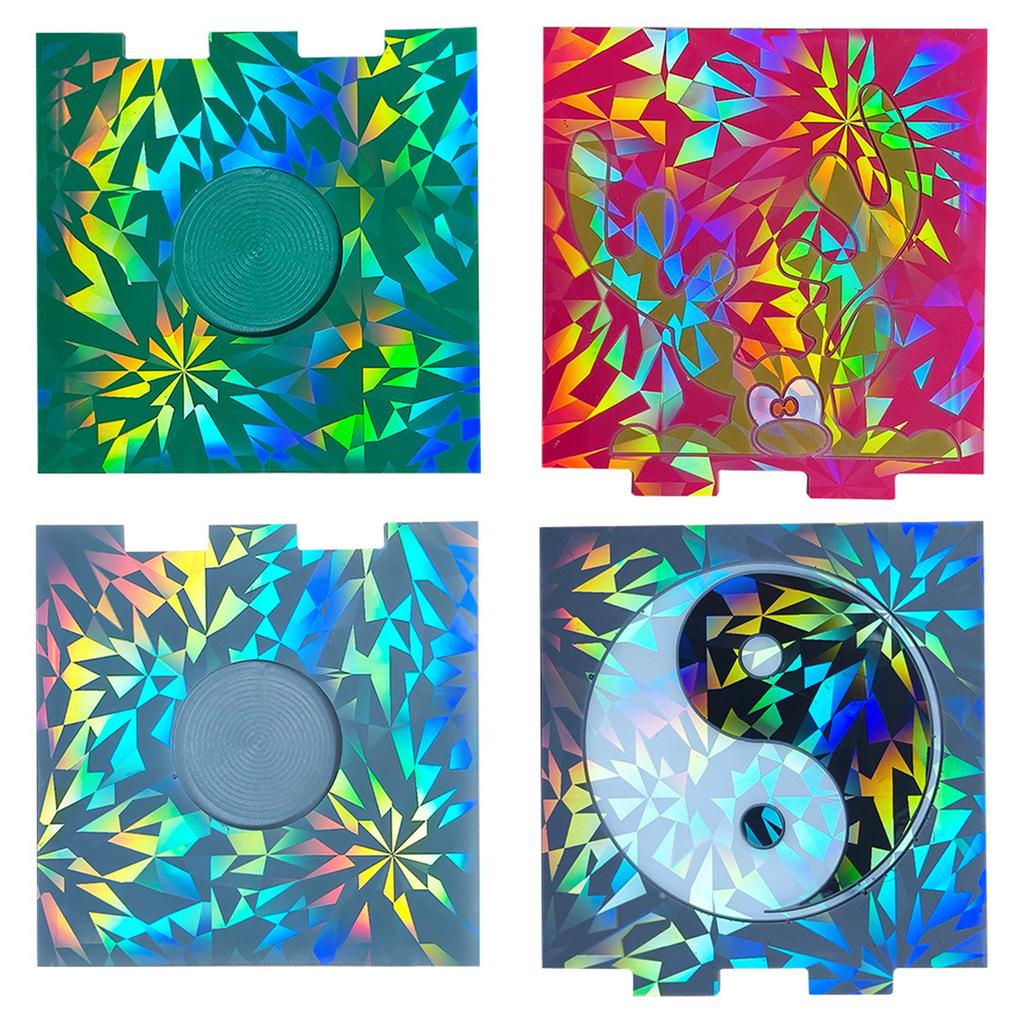 Голографический подсвечник из смолы Силиконовая форма Тай Чи Форма лося Подходит для эпоксидного подсвечника Семейный декор стола