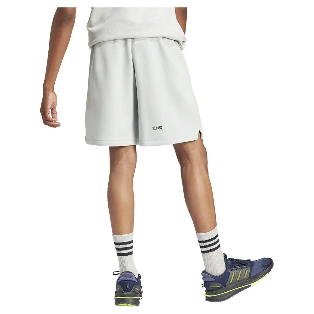 Adidas Z.N.E. Premium Shorts Moisture Wicking Silver