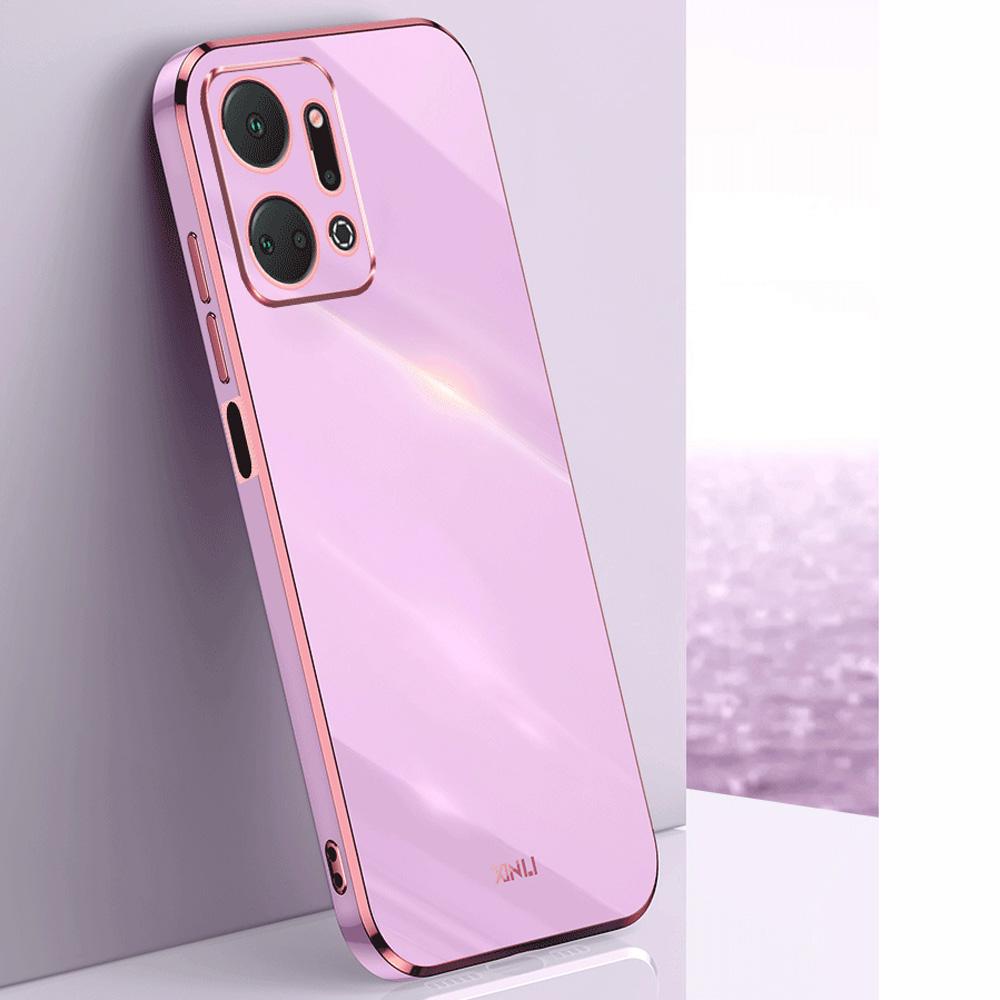 For Honor X7A Case Luxury Square Plating RKY-LX1, RKY-LX2, RKY-LX3 Phone Case ShockProof Silicone Back Cover Fundas