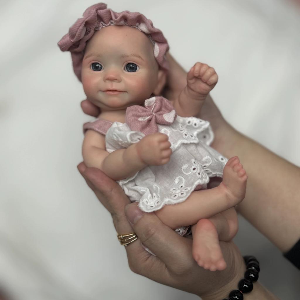 10-inch Fully Solid Silicone Rebirth Doll Maddie, Realistic Baby with Soft and Stretchable Features Doll Toy