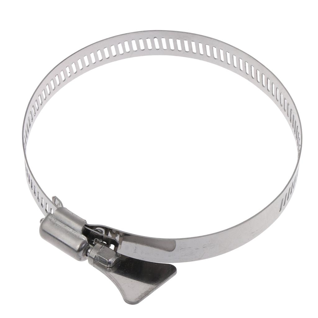 Регулируемые хомуты для воздуховодов из нержавеющей стали, хомут для шланга, хомут для трубы, хомут для воздуховодов, хомут для шланга с червячным приводом 50/75/100/150/200 мм