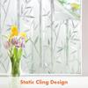 Bamboo Frosted Window Privacy Film Vinyl 3D Glass Decals Static Clings Anti UV Heat Control Window Stickers For Home Office