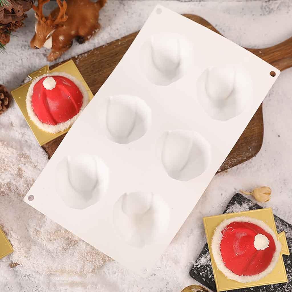 Новая Рождественская шляпа, силиконовые формы, инструмент для украшения торта, формы для выпечки, французский десерт, мусс, форма для торта, форма для выпечки Cu