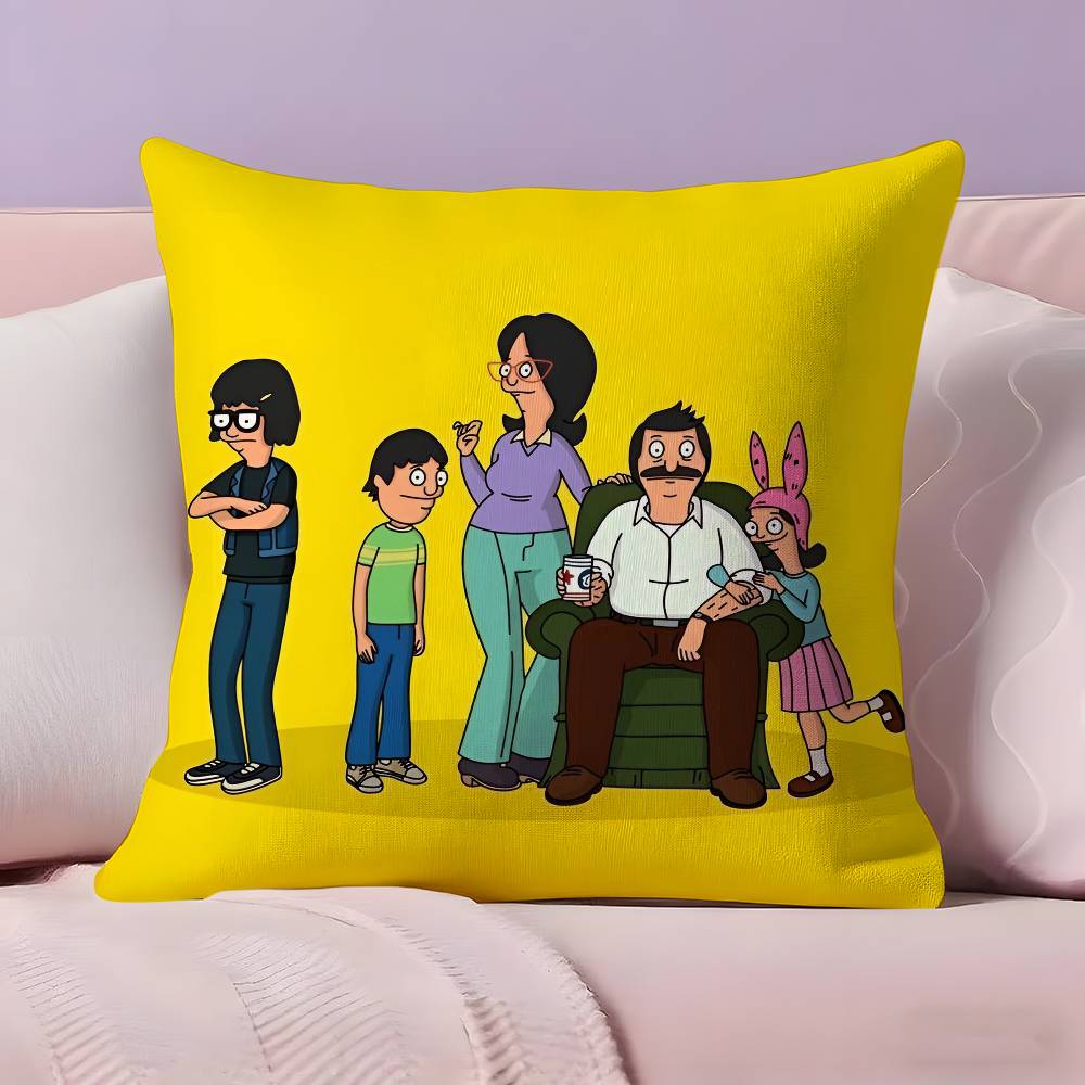 Аниме Наволочка Bobs Burgers Наволочка Ультрамягкая Ткань, приятная к коже Облачный комфорт и Потайная молния