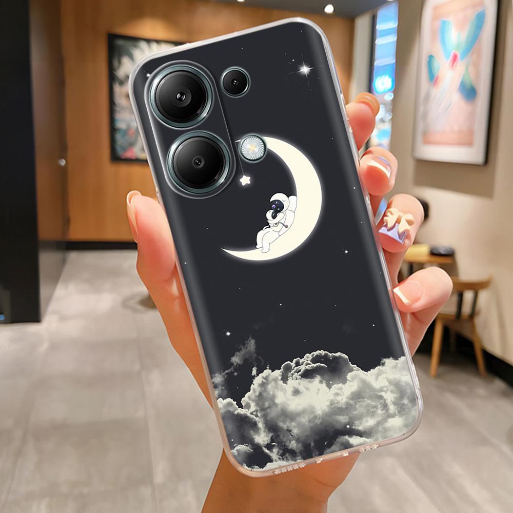 Чехол для телефона Poco M6 Pro Милый панда Мягкий силиконовый чехол для Xiaomi Poco M6Pro 4G 5G Защита Модная задняя крышка Coque Fundas