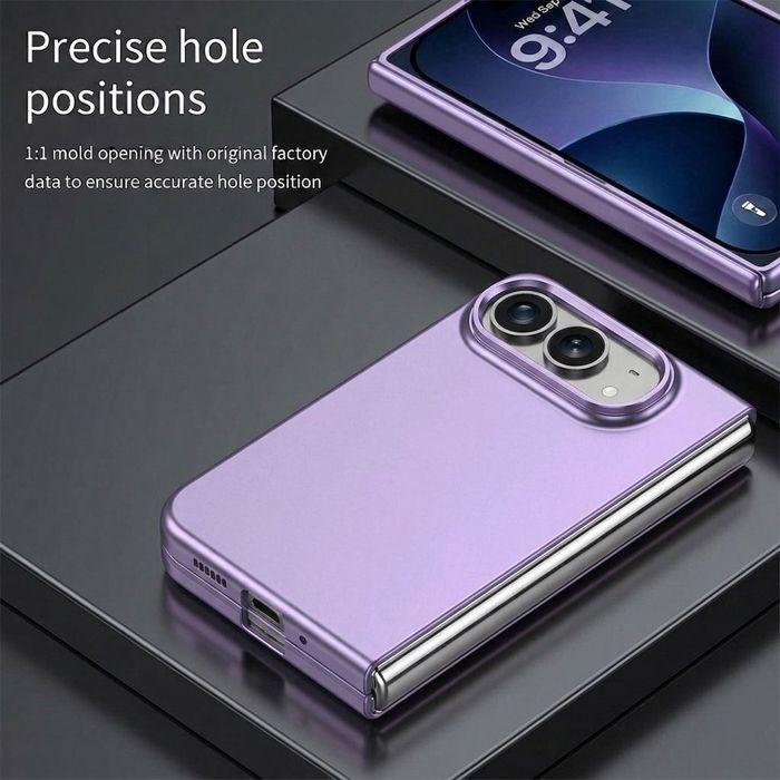 Coque pour iPhone Duo, Rigide Protection Anti-Rayures Antichoc Slim Violet - 2 Verres Trempés