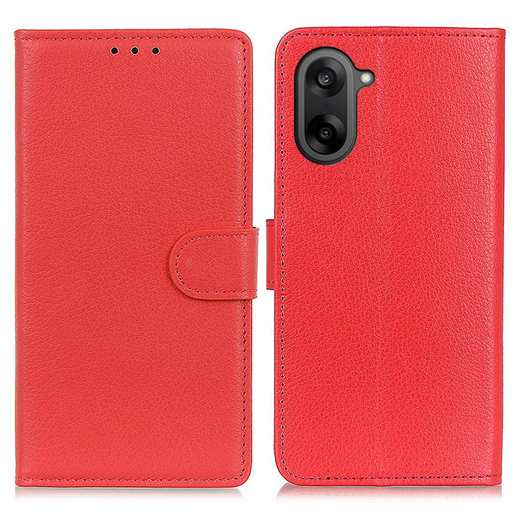 For OnePlus Nord CE5 5G Wallet Case PU Leather Phone Cover Litchi Texture
