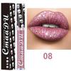 5pcs/Set Laser Diamond Dream Lip Gloss Shiny Metallic Lip Gloss Lipstick Long Lasting Waterproof Non-stick Cup Lipstick