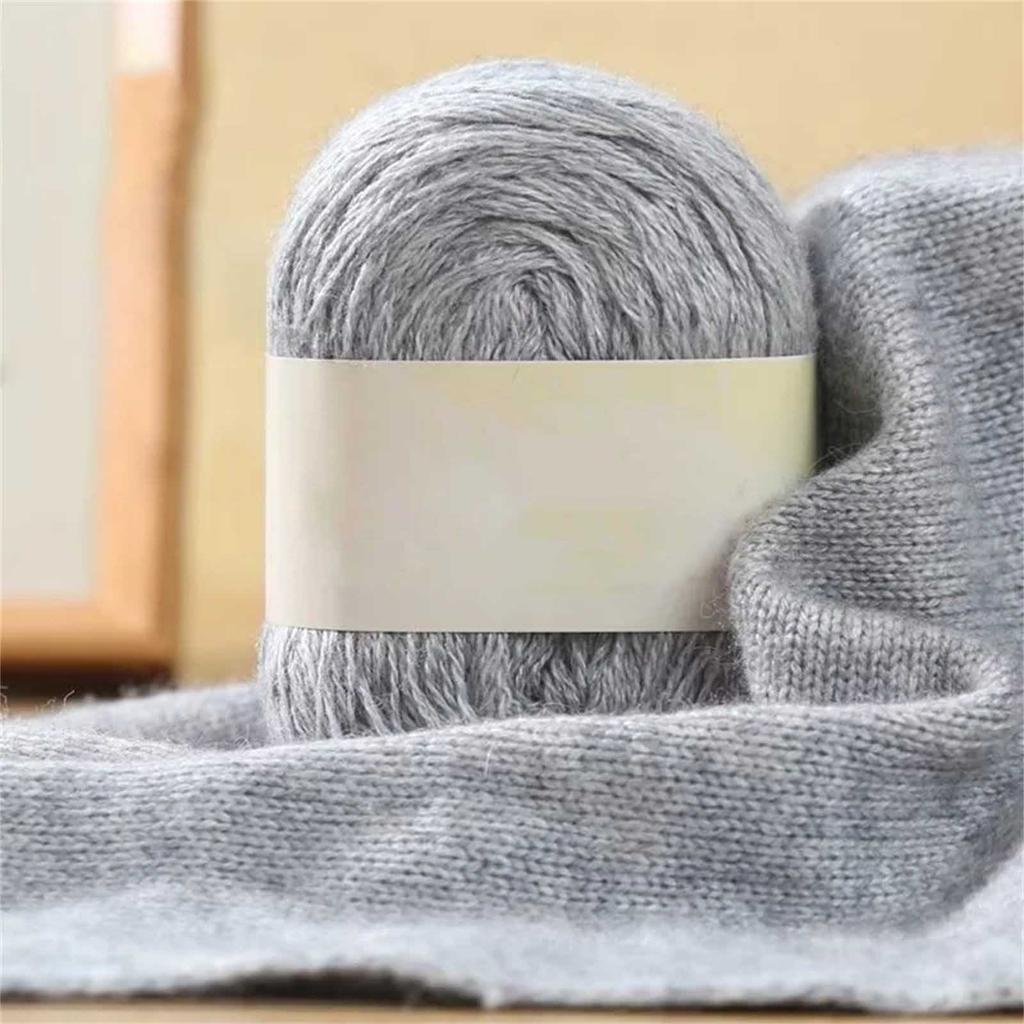 Пряжа из мохера, мягкая шерсть, для вязания, длинный теплый тонкий шарф в рулоне, кашемировая пряжа, нитки для ручного вязания крючком и плетения одежды своими руками.