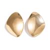 Ingemark Exaggerated Big Irregular Metal Stud Earrings for Women Trend 2026 Classic Gold Color Pierced Earring Steampunk Jewelry