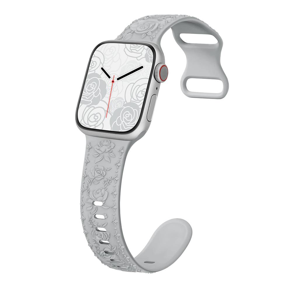 Ремешок с гравировкой для Apple, ремешок для часов 45 мм, 44 мм, 42 мм, 49 мм, 40 мм, 41 мм, силиконовый браслет Correa iWatch Series 8, 9, 7, 6, 5, 4, 3 Ultra SE
