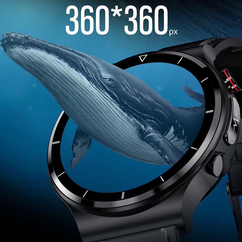 1,32-дюймовый ЭКГ для мужчин AI Smart Watch Health Smartwatch Ip68 Водонепроницаемый беспроводной зарядный монитор кислорода в крови для Android IOS Спортивные фитнес-умные часы