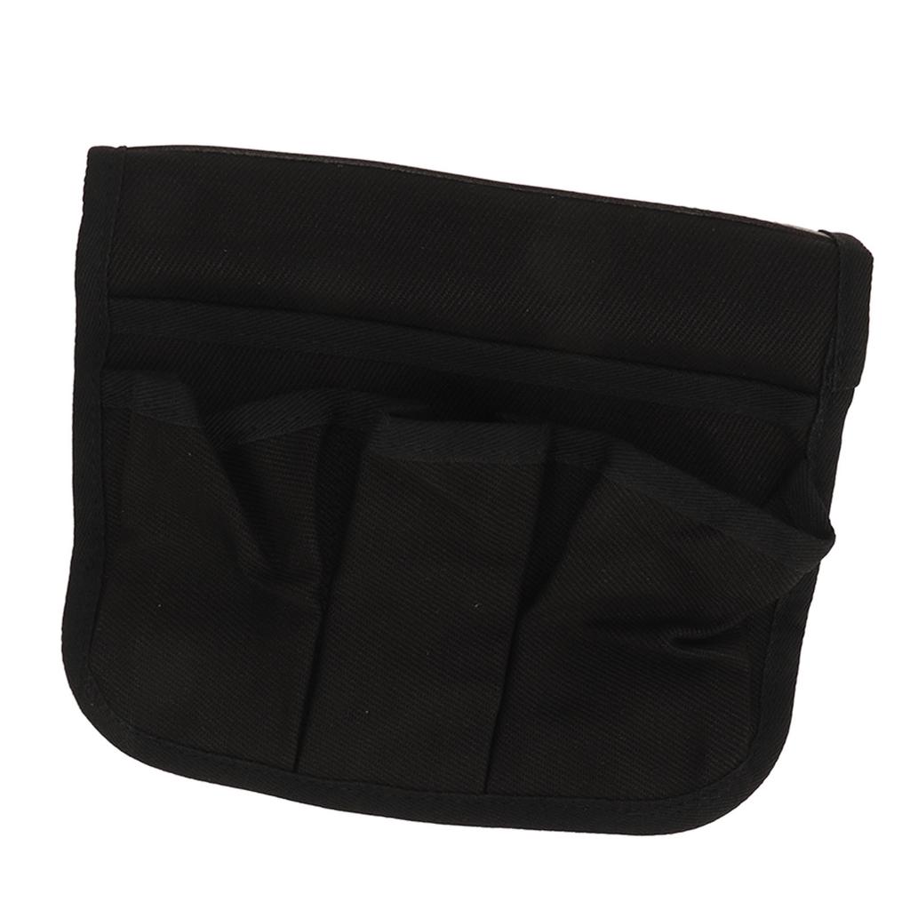 Сумка-подлокотник для стула, большой вместимости, водонепроницаемая, холщовая, подвесной органайзер для хранения для пляжного стула, для кемпинга на открытом воздухе, пикника, черный