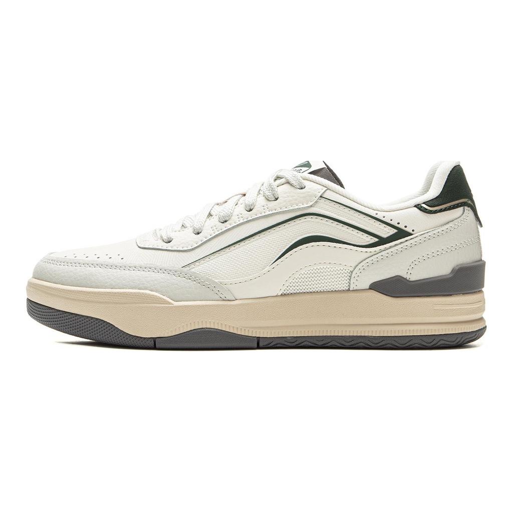 Li Ning Moon Glaze Нескользящие, Износостойкие, Дышащие Низкие Кеды для Скейтбординга Женские Бело-серые AGCV334-1