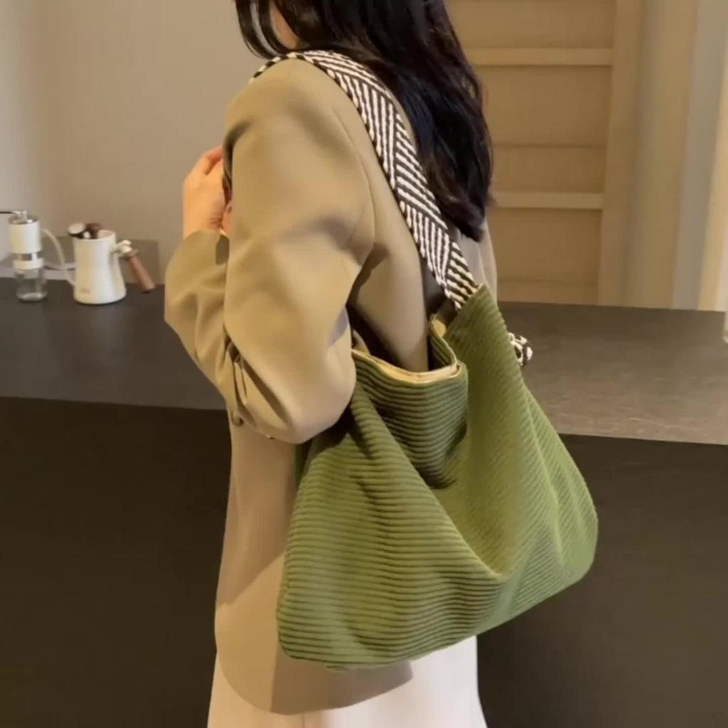 Новая мягкая широкая сумка на плечо из бархатной ткани, модная сумка для отдыха на плечо, предпочитаемые модели сумок