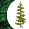 VidaXL Pre-lit Helical Christmas Tree with Stand, Christmas Tree with LEDs, Holiday Decoration, Party Ornament 344650