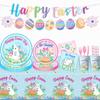 Creative Easter Party Decorations Cute Spiral Hanger Easter Theme Decor Balloon DIY Rabbit Egg Banner Scene Decoration