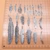 27pcs/set Feather Charms Jewelry Making Supplies Findings? Diy