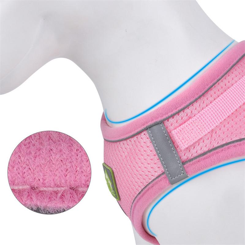 Reflective Lightweight Breathable Dog Harness with Leash - Soft Comfort Pet Vest for Dogs Cat (6 Colors)