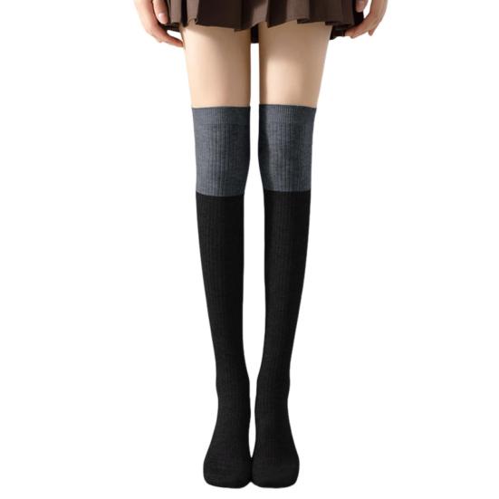 Women Thigh High Socks Over The Knee Wool Knit Warm Socks Thick Thermal Long Boot Stockings Autumn Winter Leg Warmer