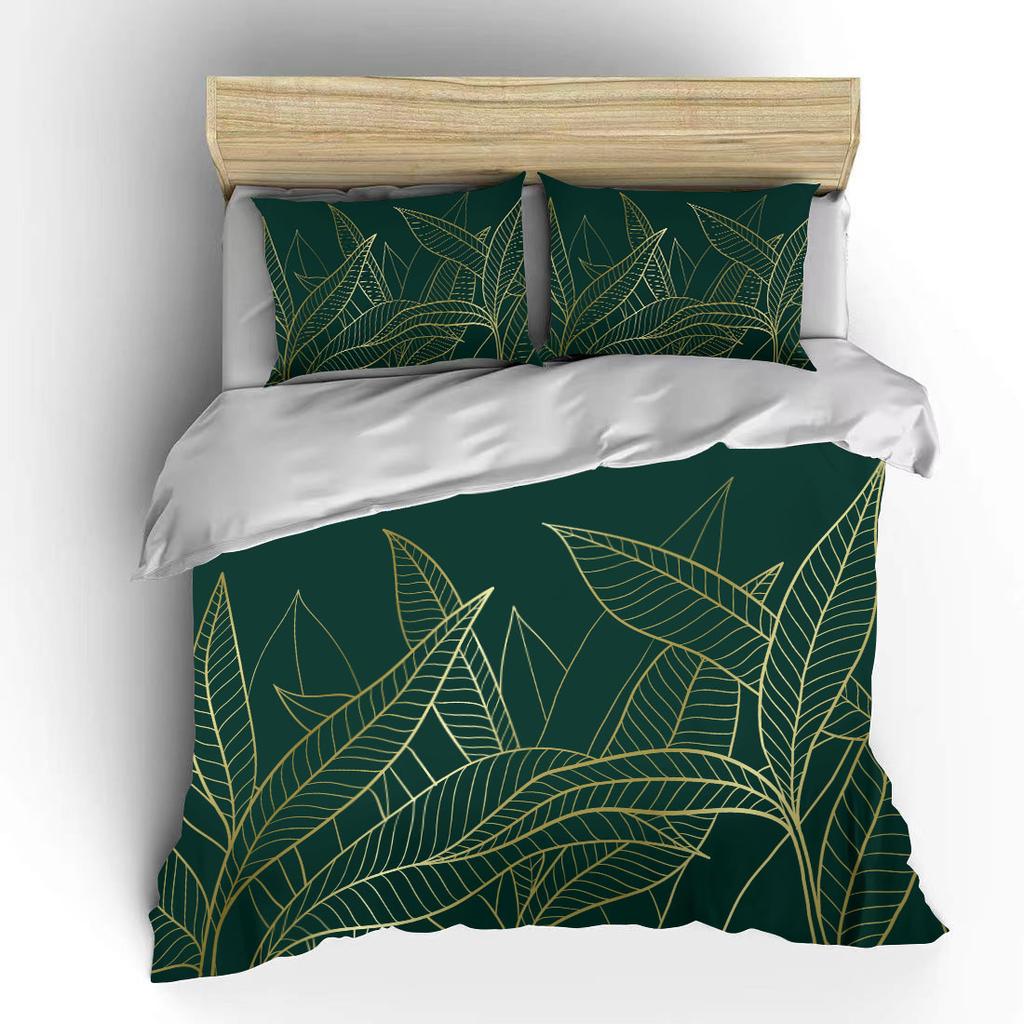 Ботанический цветок двуспальная кровать пододеяльник кровать европейские комплекты постельного белья домашний текстиль роскошные наволочки постельное белье для спальни