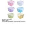 6 шт./набор Мини-контейнер для хранения продуктов Портативный контейнер для приправ с герметичной крышкой Многоразовые воздухонепроницаемые контейнеры для соуса для школы, пикника, барбекю на открытом воздухе