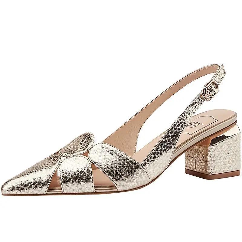 Women's Sandals High Heels Pumps Heeled Buckles Ladies Shoes Pointed Toe Shoe Summer 2025 Offers Wholesale Bulk And Low Price