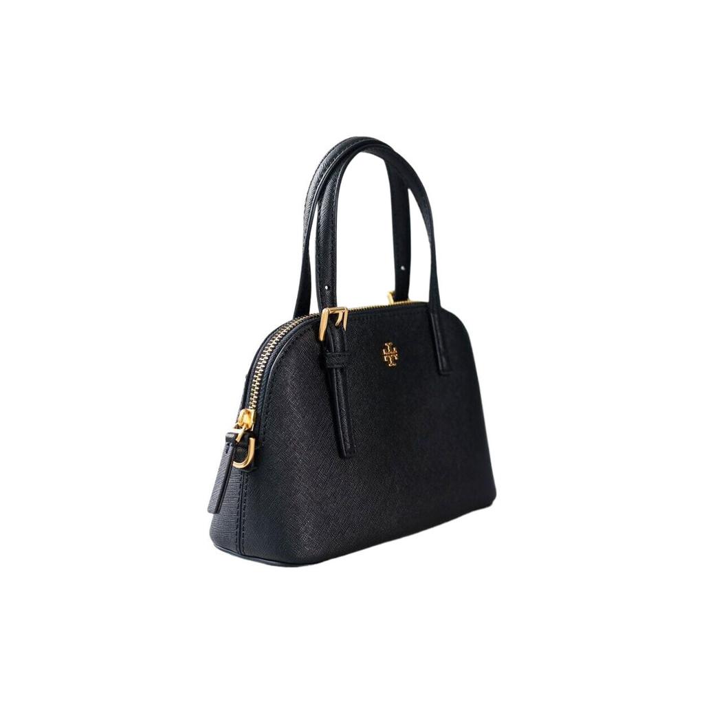 Tory Burch Emerson Минималистичный Регулируемый Съемный Плечевой Ремень Кожаный Чехол Сумка Женские Сумки Через Плечо Черный 149694-001
