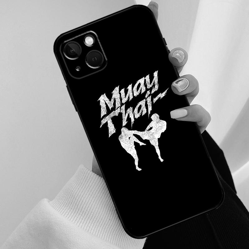 Чехол для телефона Бокс Муай Тай Бой Для iPhone 13 12 11 14 15 16 Pro Max Mini X XS Max XR Plus Чехол Задняя крышка
