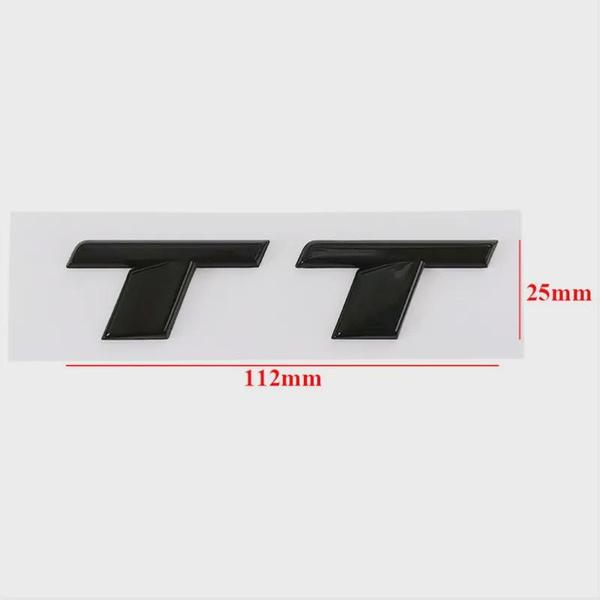 3D ABS Black TFSI Logo TDI TT Car Trunk Emblem Badge For A3 A4 A5 A6 A7 A8 Q2 Q3 Q5 Q7 Q8 TFSI TDI Sticker Accessories