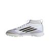 F50 League TF Mid Comfortable Versatile Non-Slip Durable Kids Soccer Shoes Kids Soccer Shoes White Platinum JI3550