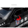 1:24 Vengeance Alloy Explosion Proof Vehicle Model Metal Police Armored Off-road Vehicle Car Model Sound and Light Kids Toy Gift