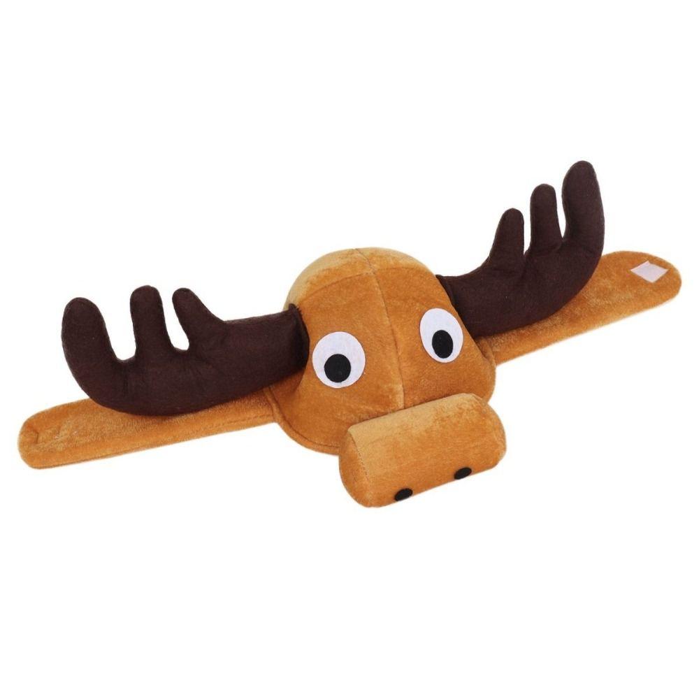 Scary Forest Deer Plush Reindeer Plush Hat Cosplay Deer Head Hat  Halloween Gift for Kids