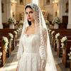 Кружевная вуаль, сетка высокой плотности, четкая форма, свадебное украшение для головы с изысканным цветочным краем, ретро-элегантный вид для свадеб, Хэллоуина, готики