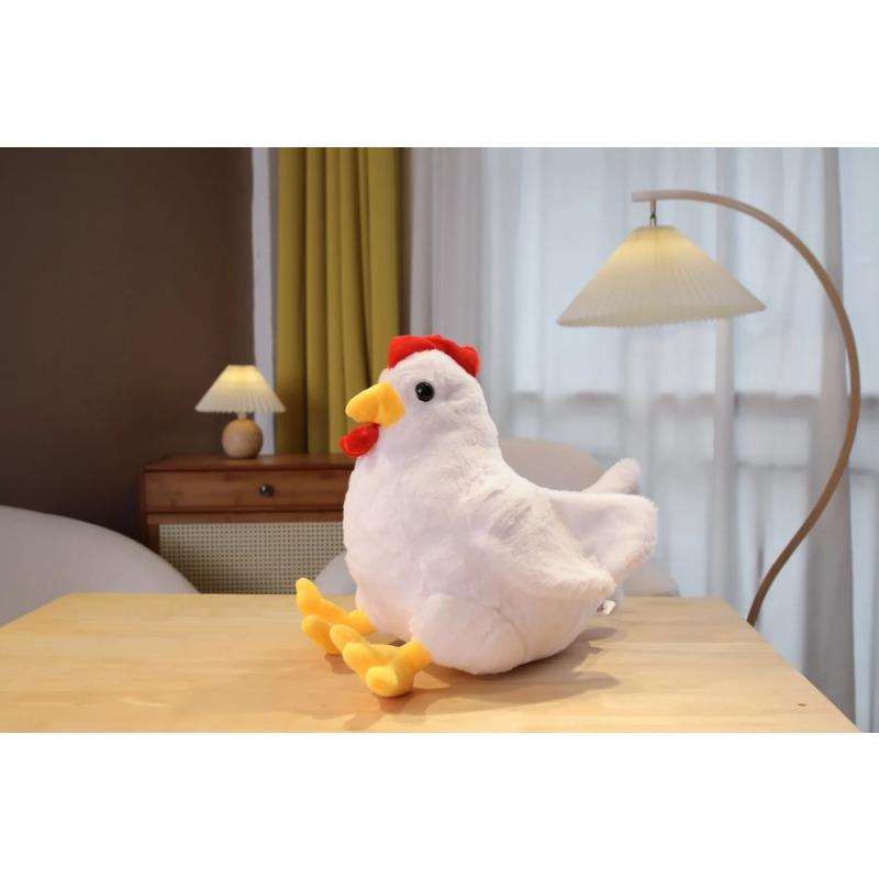 Cute Chick Plush Toy Simulation Rooster Hen Soft Pillow Stardew Valley Game Stuffed Doll Kawaii Peluche Children's Gift Toy