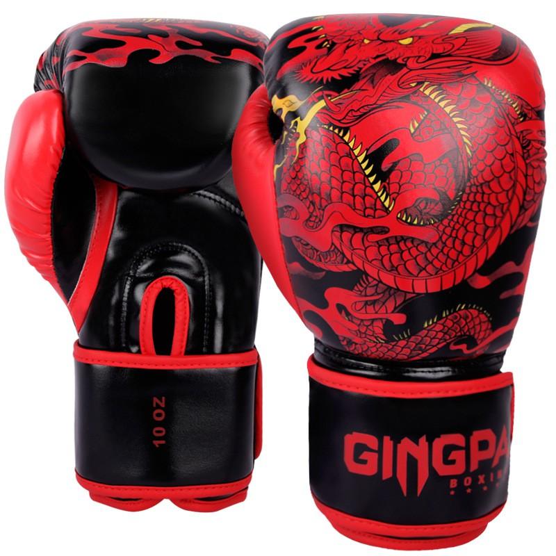 Professional Boxing Gloves Muay Thai Kickboxing Sandbag Training Unisex PU Leather 10oz 12oz 14oz