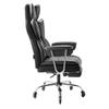 Executive Office Chair High Back Chair Footrest & Removable Armrests Black